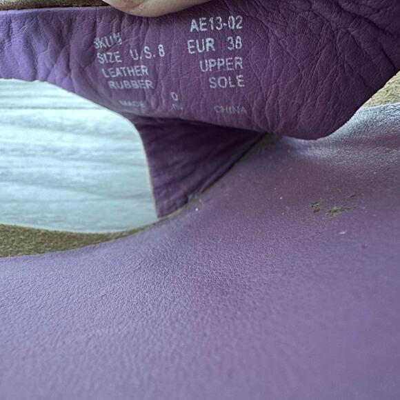 Tsubo Slingback Heel Sandals WMNS 8 Brown Tan Leather Suede Open Toe Adjustable - Picture 11 of 11